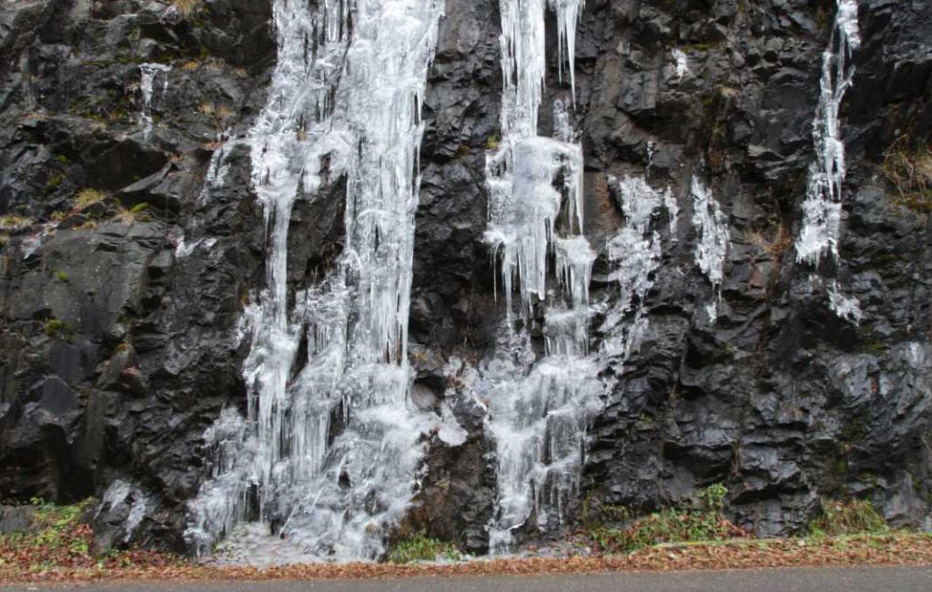 Eisfall in den Vogesen