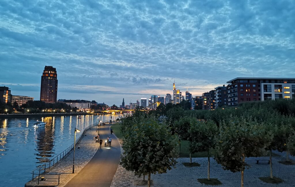 Abends in Frankfurt am Main